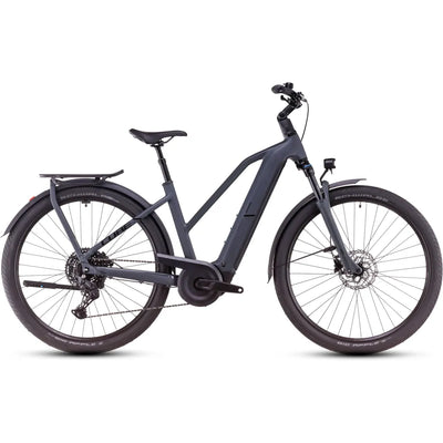 2025 Cube Kathmandu Trapeze Frame Hybrid One 800 Electric Bike in Grey