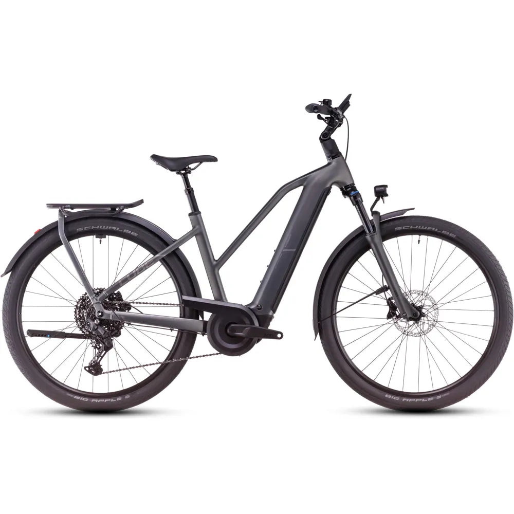 2025 Cube Kathmandu Trapeze Frame Hybrid Pro 800 Electric Bike in Grey