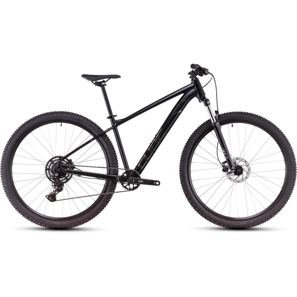 2025 Cube Aim Pro Hardtail Mountain Bike in Black