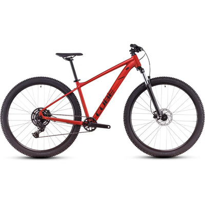 2025 Cube Aim Pro Hardtail Mountain Bike in Orange