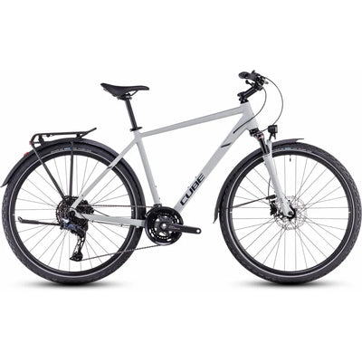 2025 Cube Nature Exc Allroad Hybrid Bike in White