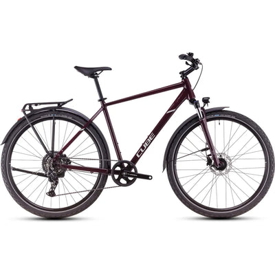 2025 Cube Nature One Allroad Hybrid Bike in Purple