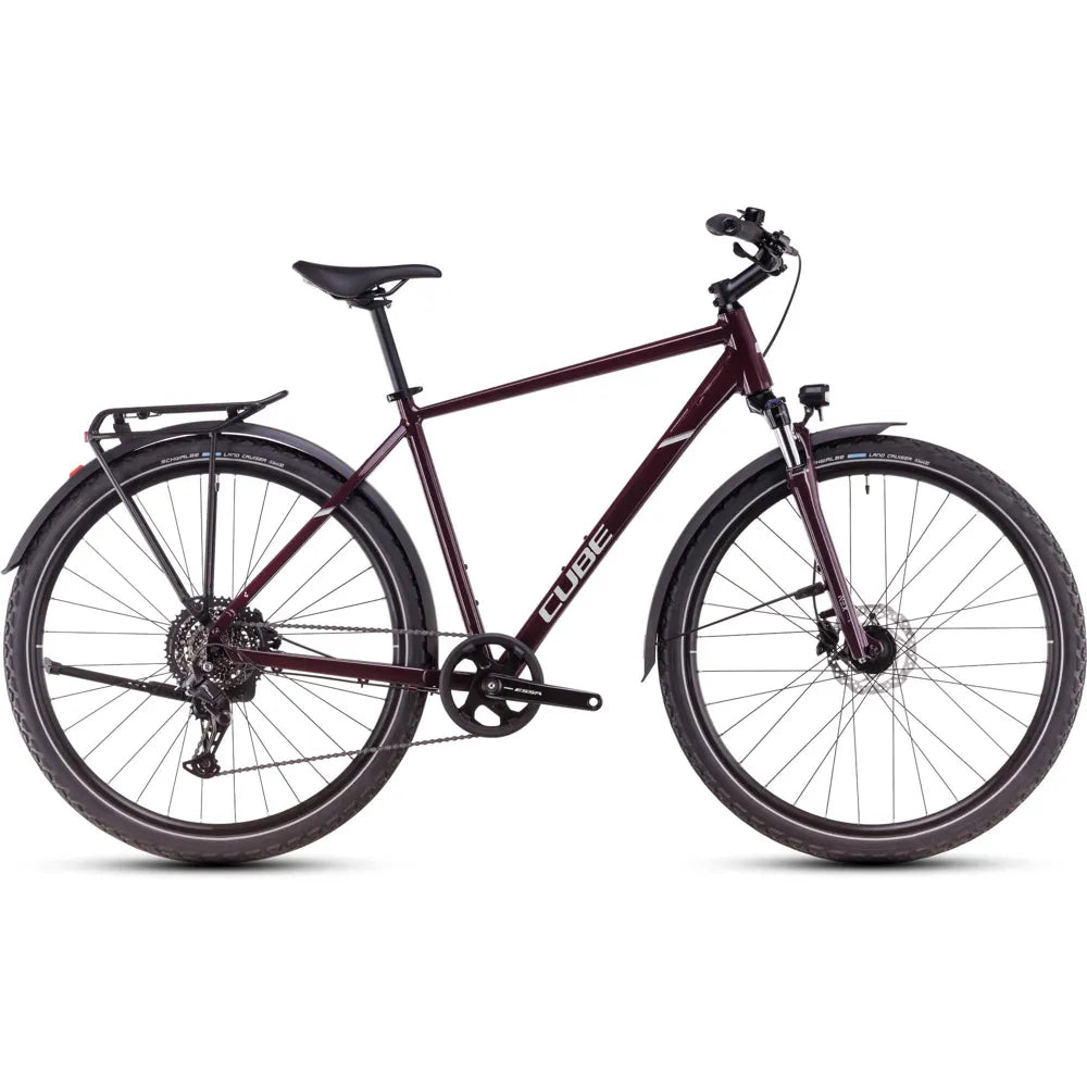 2025 Cube Nature One Allroad Hybrid Bike in Purple