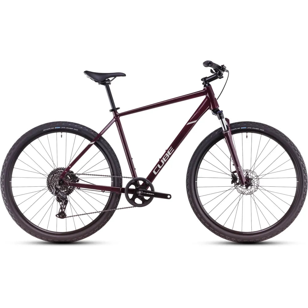 2025 Cube Nature One Hybrid Bike in Purple