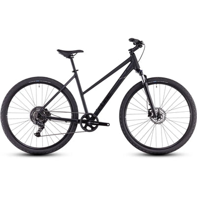 2025 Cube Nature One Trapeze Frame Hybrid Bike in Black