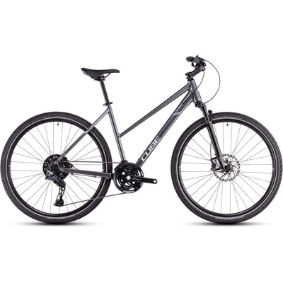 2025 Cube Nature Slx Trapeze Frame Hybrid Bike in Grey