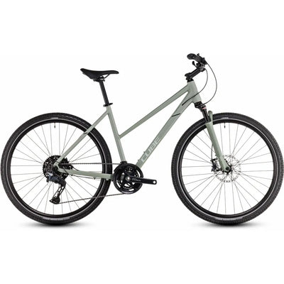 2025 Cube Nature Slx Trapeze Frame Hybrid Bike in Green