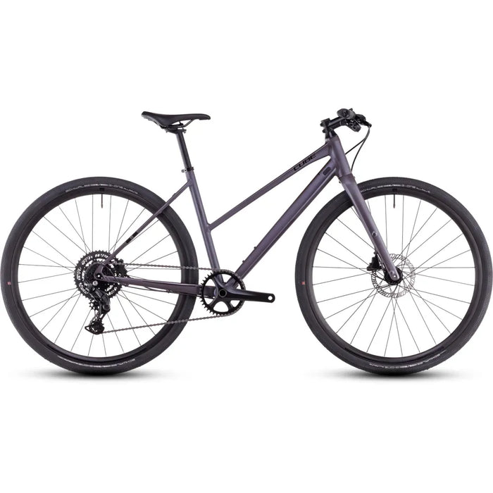 2025 Cube Nulane One Trapeze Frame Hybrid Bike in Grey
