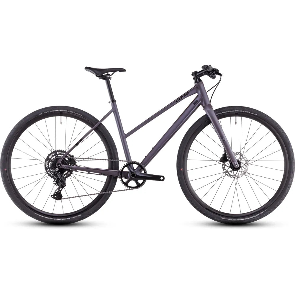 2025 Cube Nulane One Trapeze Frame Hybrid Bike in Grey