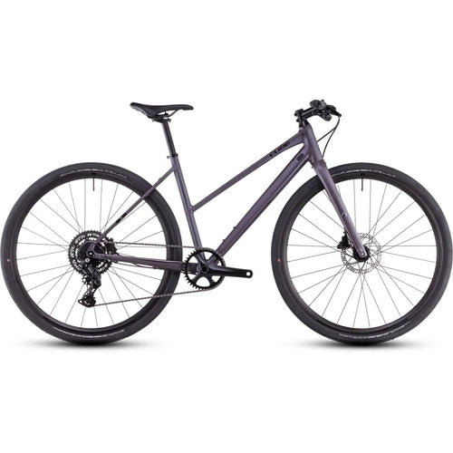 2025 Cube Nulane One Trapeze Frame Hybrid Bike in Grey