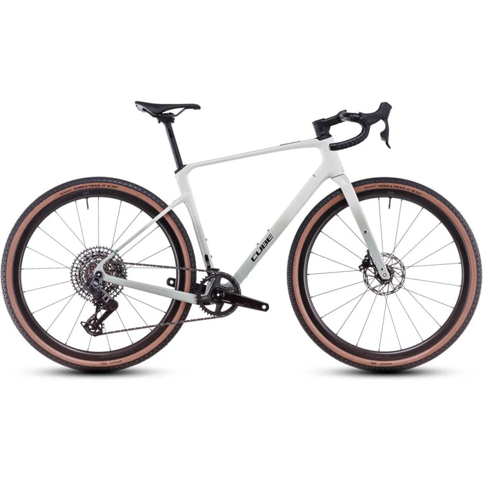 2025 Cube Nuroad C:62 Ex Carbon Gravel Bike in White