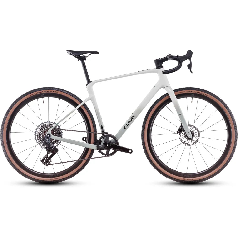 2025 Cube Nuroad C:62 Ex Carbon Gravel Bike in White