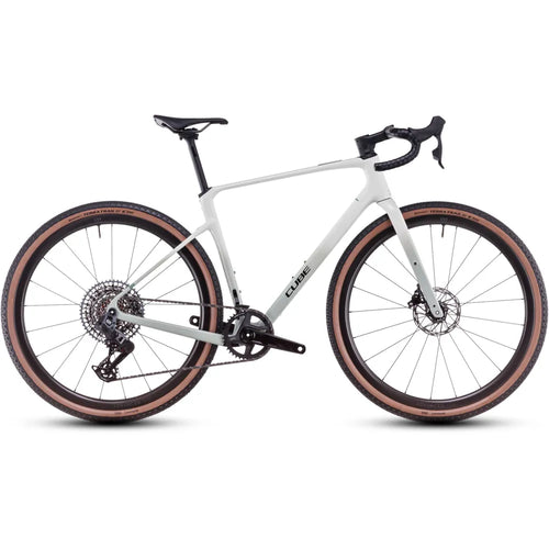 2025 Cube Nuroad C:62 Ex Carbon Gravel Bike in White