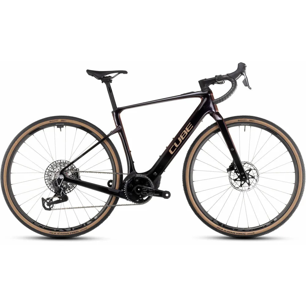 2025 Cube Nuroad Hybrid C:62 Slt 400X Carbon Electric Road Bike in Red