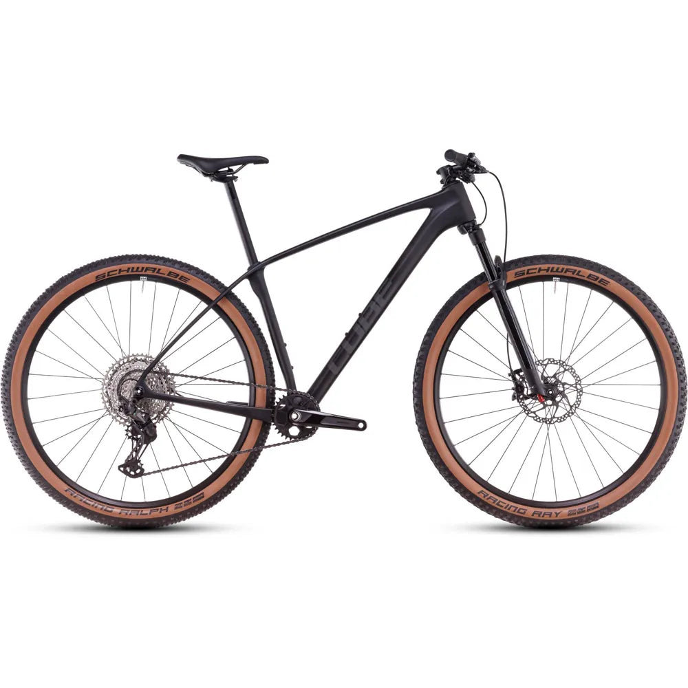 2025 Cube Reaction C:62 Pro Carbon Hardtail Mountain Bike in Black