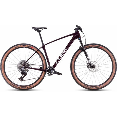 2025 Cube Reaction C:62 Slx Carbon Hardtail Mountain Bike in Red