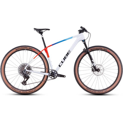 2025 Cube Reaction C:62 Slx Carbon Hardtail Mountain Bike in White