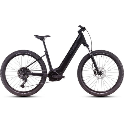 2025 Cube Reaction Hybrid One Easy Entry 600 Electric Mountain Bike in Black
