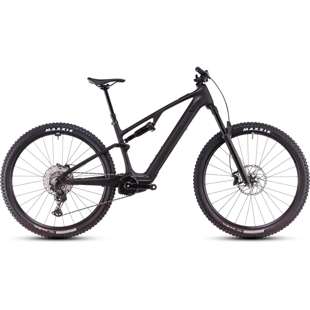 2025 Cube Ams Hybrid One44 C:68X Race 400X 29 Carbon Electric Mountain Bike in Black