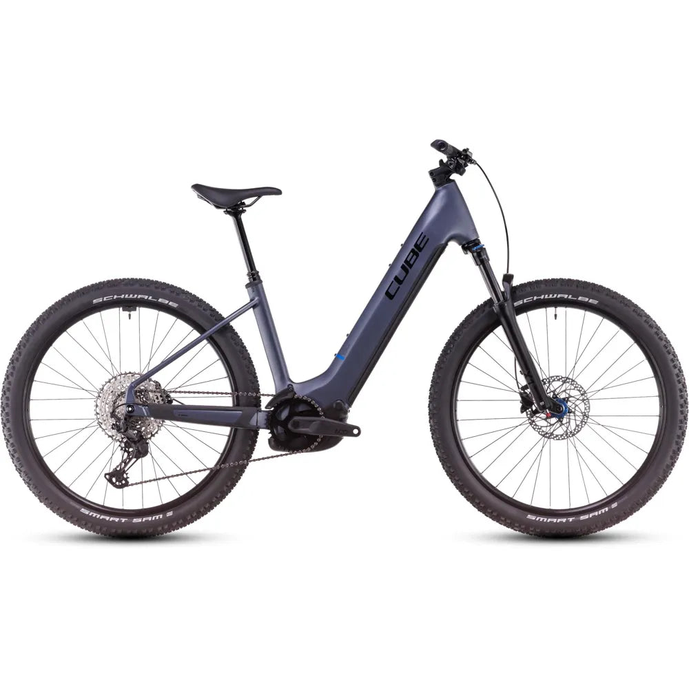 2025 Cube Reaction Hybrid Pro 800 Easy Entry Electric Mountain Bike in Grey