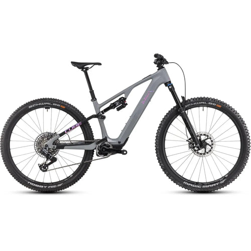 2025 Cube Ams Hybrid One44 C:68X Tm 400X 29 Carbon Electric Mountain Bike in Grey
