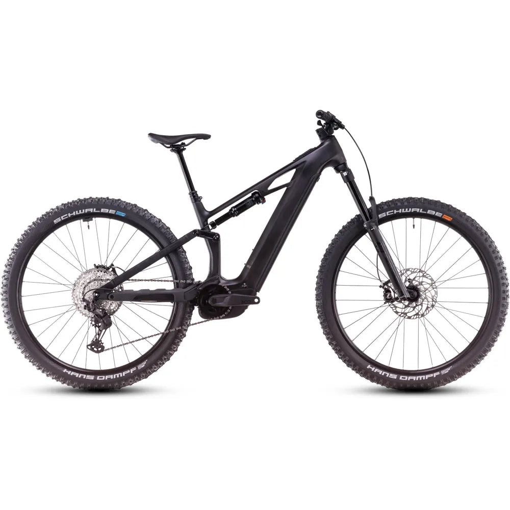 2025 Cube Stereo Hybrid One44 Hpc Race Carbon 800 Electric Mountain Bike in Black