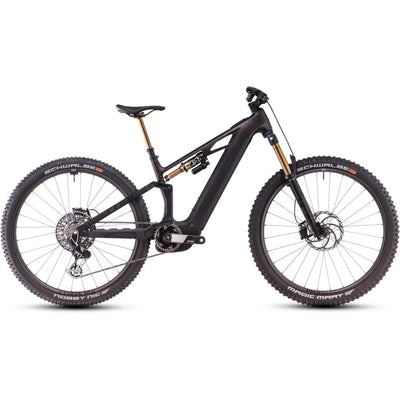 2025 Cube Stereo Hybrid One44 Hpc Slt Carbon 800 Electric Mountain Bike in Red
