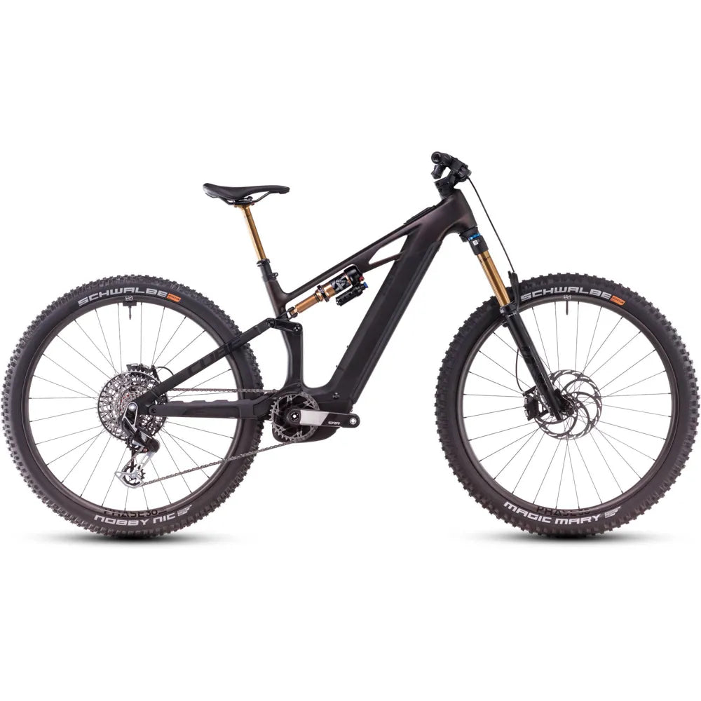2025 Cube Stereo Hybrid One44 Hpc Slt Carbon 800 Electric Mountain Bike in Red