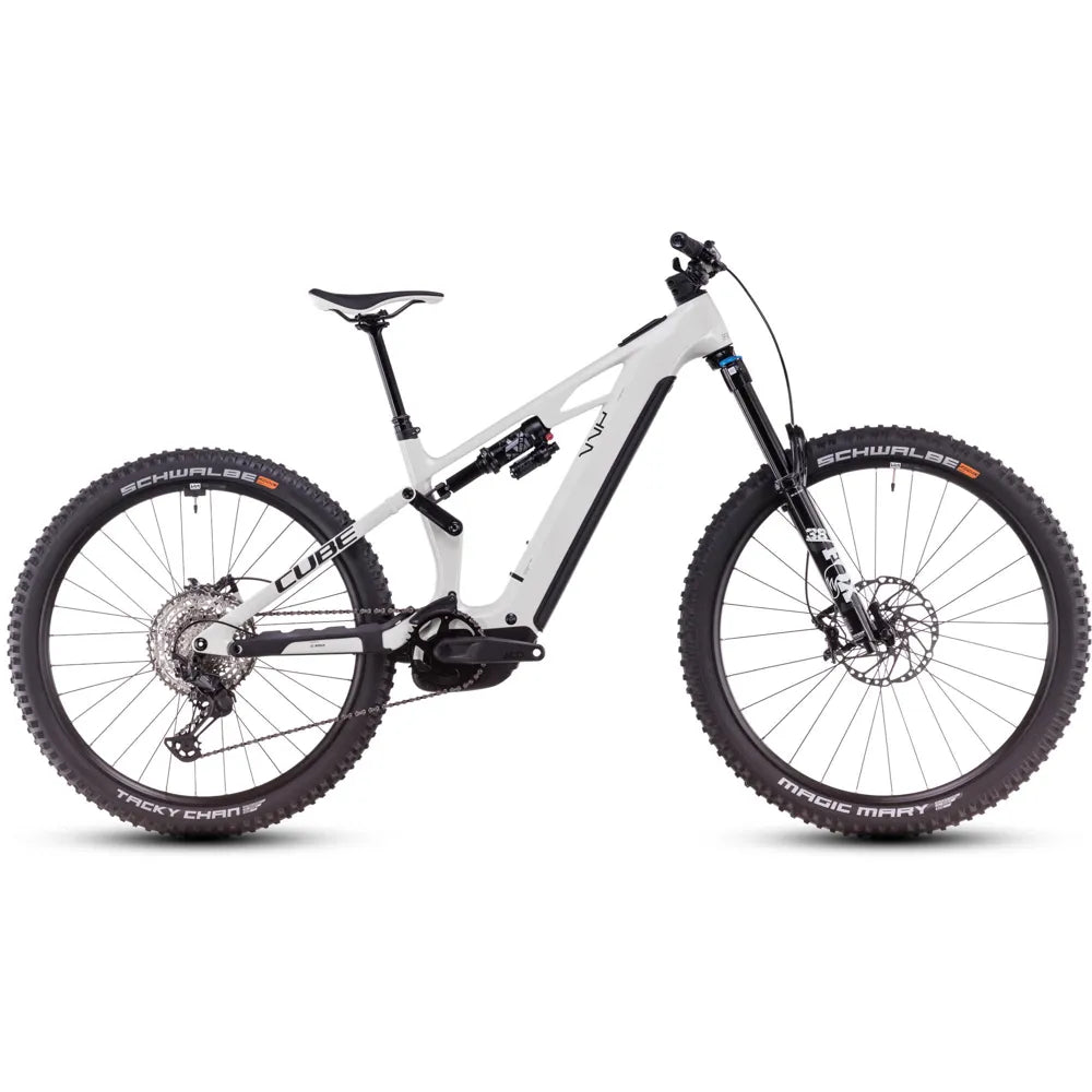 2025 Cube Stereo Hybrid One77 Hpc Slx Carbon 800 Electric Mountain Bike in White