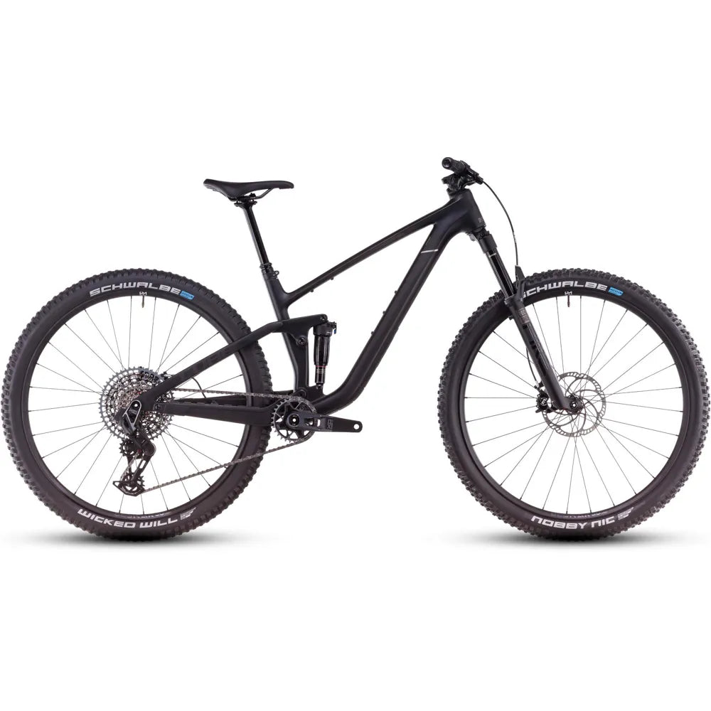 2025 Cube Stereo One22 C:62 Slx 29 Carbon Full Suspension Mountain Bike in Black