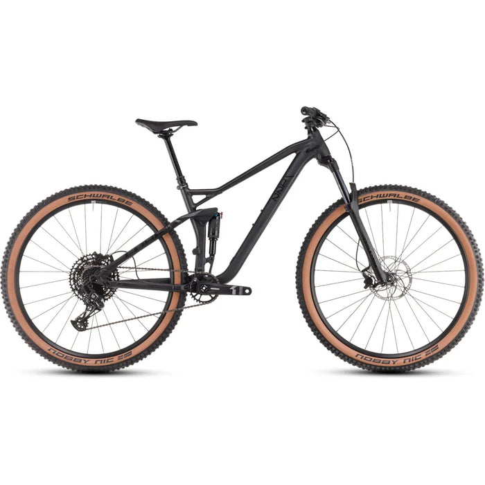 2025 Cube Stereo One22 Pro Full Suspension Mountain Bike in Black