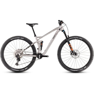 2025 Cube Stereo One22 Race Full Suspension Mountain Bike in Grey