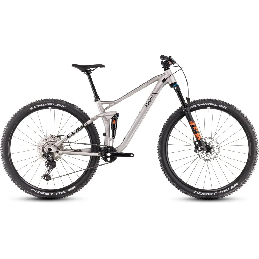 2025 Cube Stereo One22 Race Full Suspension Mountain Bike in Grey