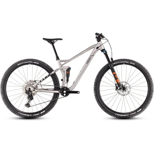 2025 Cube Stereo One22 Race Full Suspension Mountain Bike in Grey
