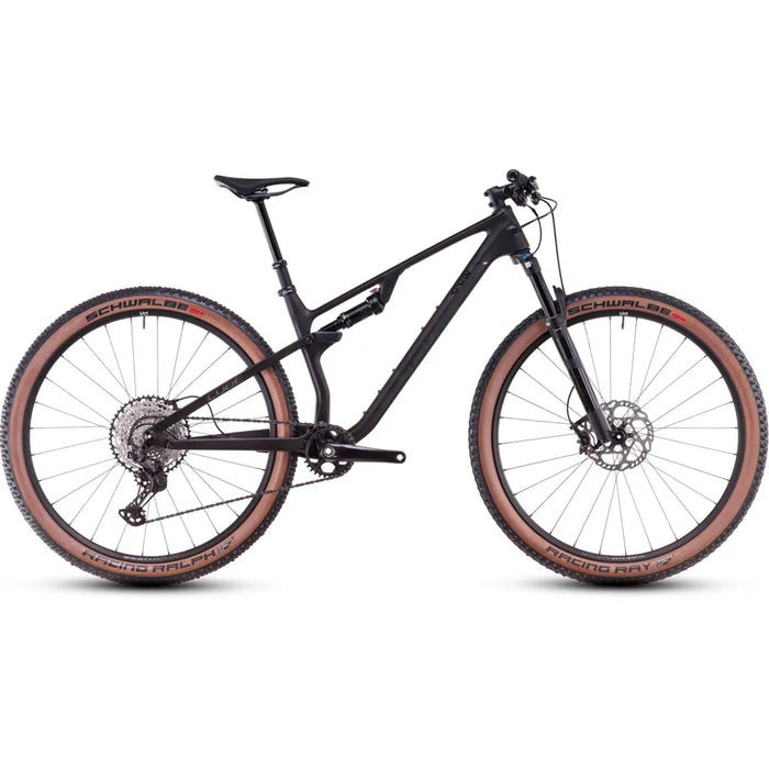 2025 Cube Ams Zero99 C:68X Race 29 Carbon Full Suspension Mountain Bike in Black
