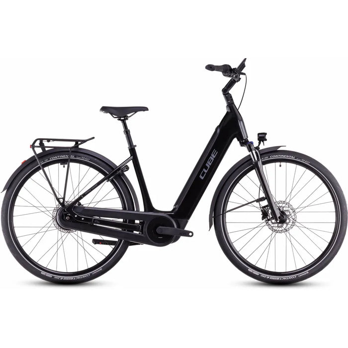 2025 Cube Supreme Hybrid Comfort Pro 500 Easy Entry Electric Bike in Black