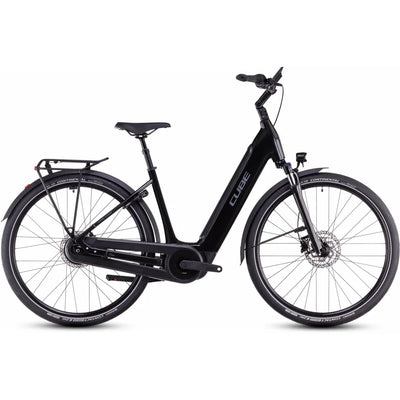 2025 Cube Supreme Hybrid Comfort Pro 500 Easy Entry Electric Bike in Black
