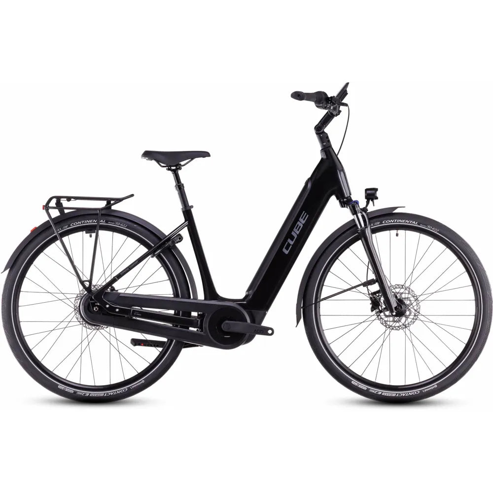 2025 Cube Supreme Hybrid Comfort Pro 500 Easy Entry Electric Bike in Black
