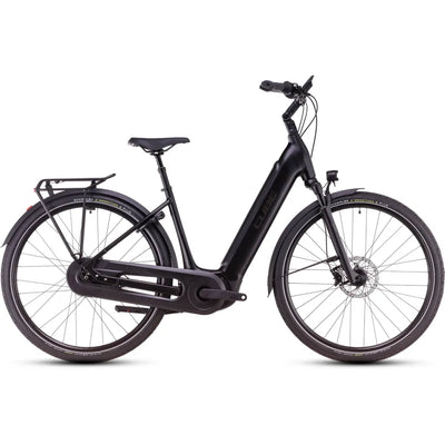 2025 Cube Supreme Hybrid Comfort Slx 625 Easy Entry Electric Bike in Black