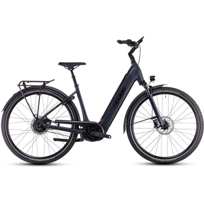2025 Cube Supreme Hybrid Deluxe Pro 625 Easy Entry Electric Bike in Grey