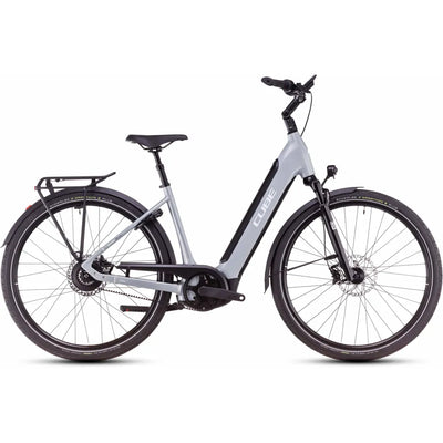2025 Cube Supreme Hybrid Deluxe Slx 625 Easy Entry Electric Bike in Grey
