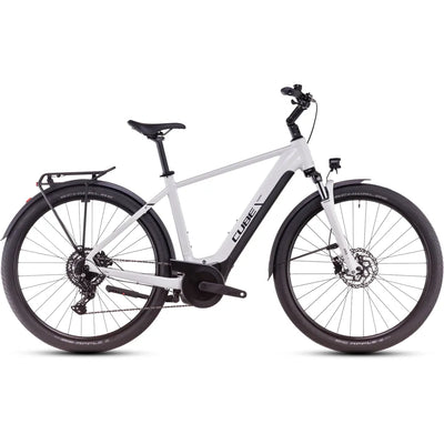 2025 Cube Touring Hybrid One 500 Electric Bike in White