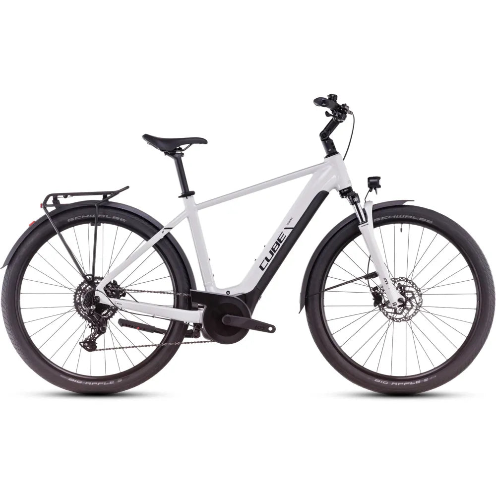 2025 Cube Touring Hybrid One 625 Electric Bike in White