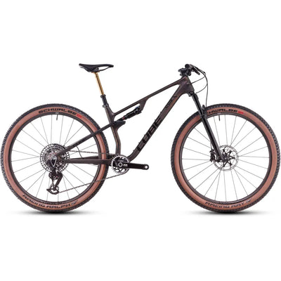 2025 Cube Ams Zero99 C:68X Slt 29 Liquid Carbon Full Suspension Mountain Bike in Grey