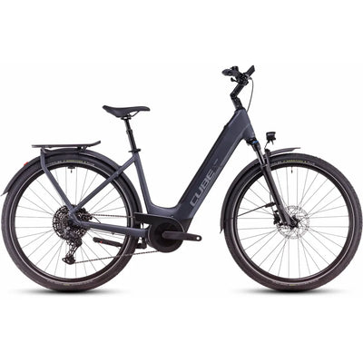 2025 Cube Touring Hybrid Pro 625 Easy Entry Electric Bike in Grey