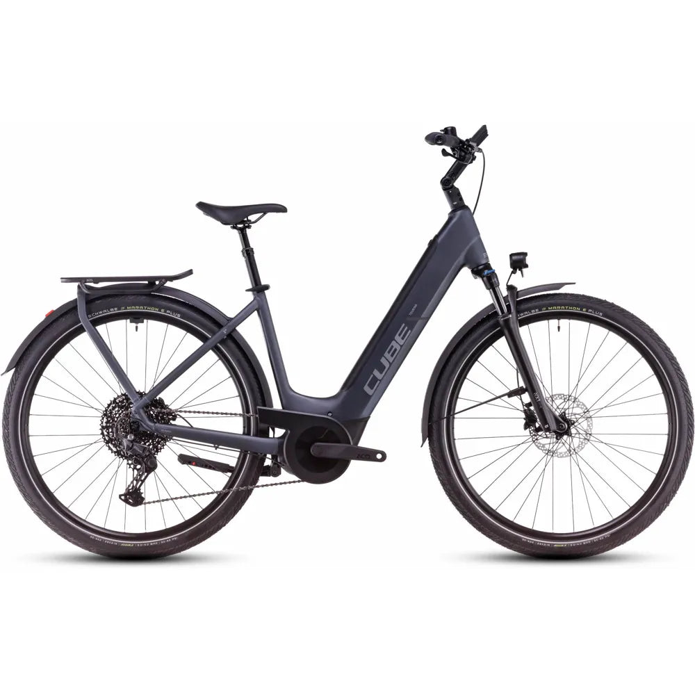 2025 Cube Touring Hybrid Pro 625 Easy Entry Electric Bike in Grey
