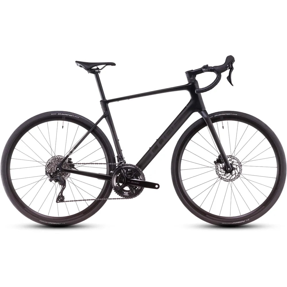 2025 Cube Attain C:62 Race Carbon Road Bike in Black