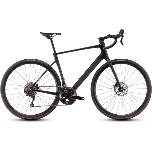 2025 Cube Attain C:62 Race Carbon Road Bike in Black