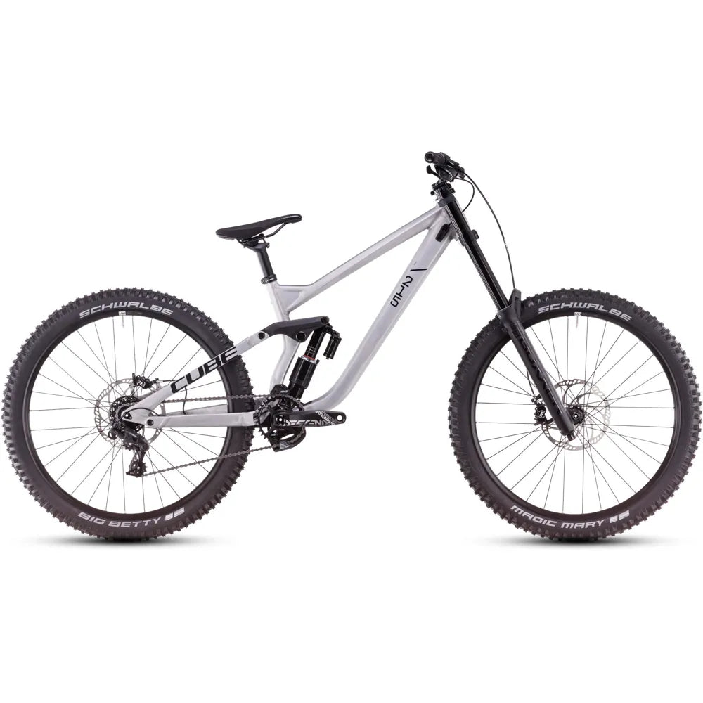 2025 Cube Two15 Pro 27.5 Full Suspension Mountain Bike in Grey