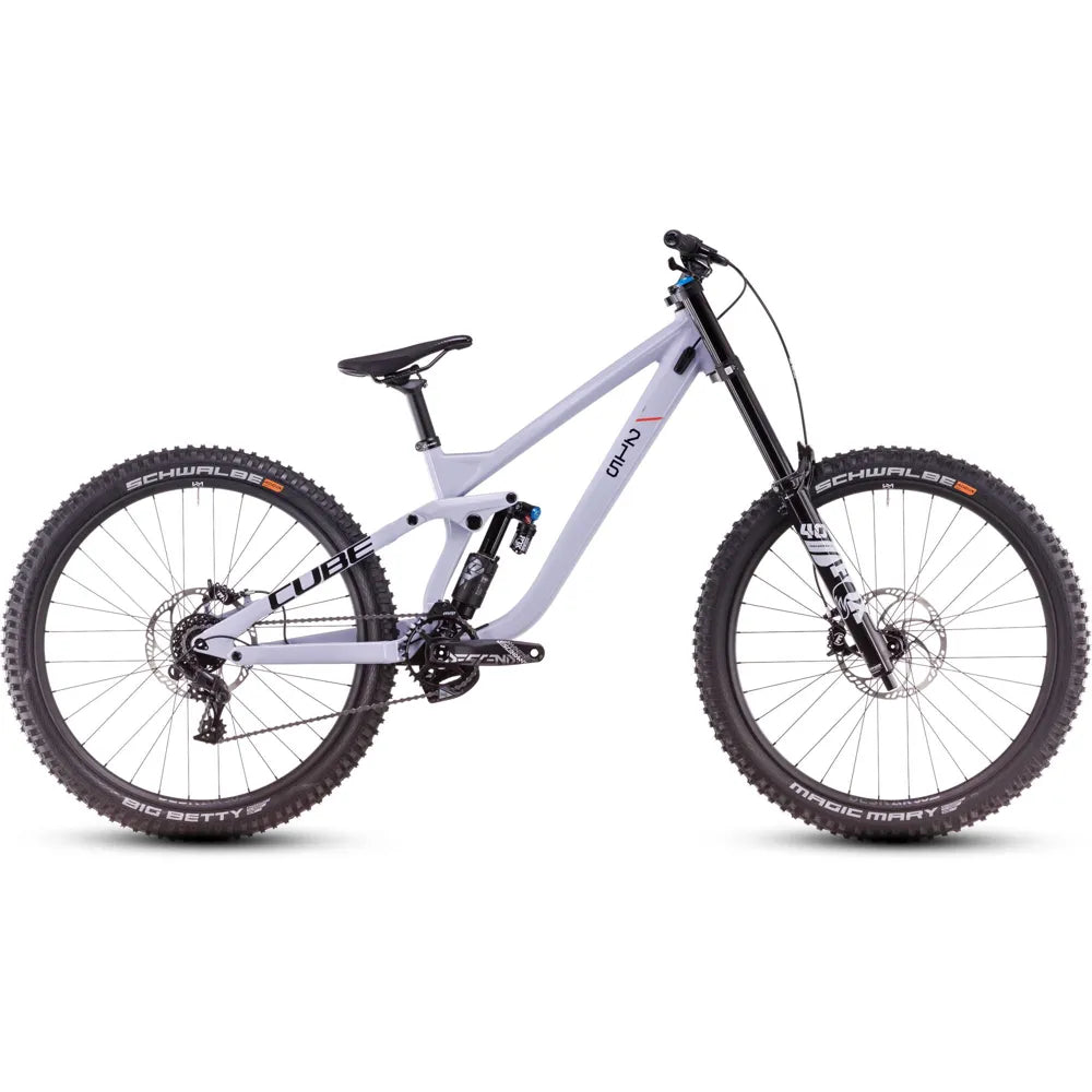 2025 Cube Two15 Race 27.5 Full Suspension Mountain Bike in Purple
